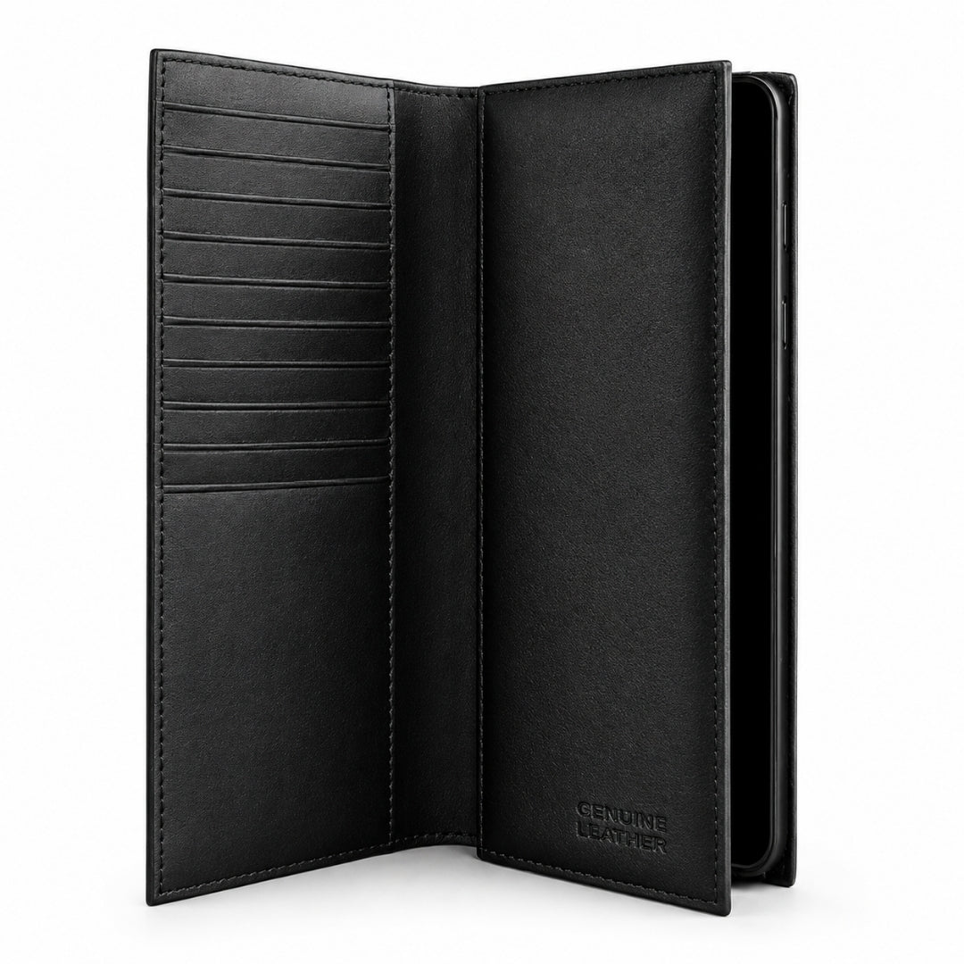 Leather Wallet with 12 Card Slots