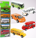 5-Piece Die-Cast Car & Bus Set