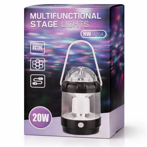 Light, Portable Disco Party LED Fancy Lamp Rechargeable