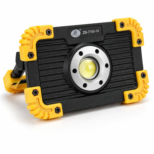 Light, Rechargeable LED Work COB Portable Lamp with Power Bank