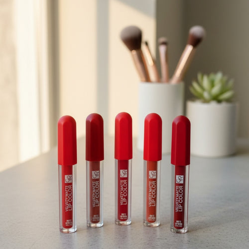 Lip Gloss, Smooth Liquid Formula Glossy Finish - Pack of 6