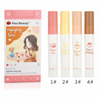 Lip Gloss, Waterproof Matte Kiss Beauty, Soft Smooth Finish, 4 Shades