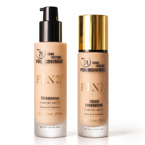 Liquid Foundation, FINZ Long Lasting, Buildable Coverage Lightweight Formula