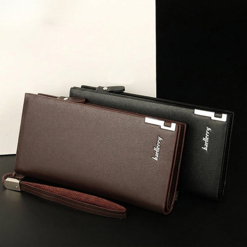 Long wallet with zipper pocket