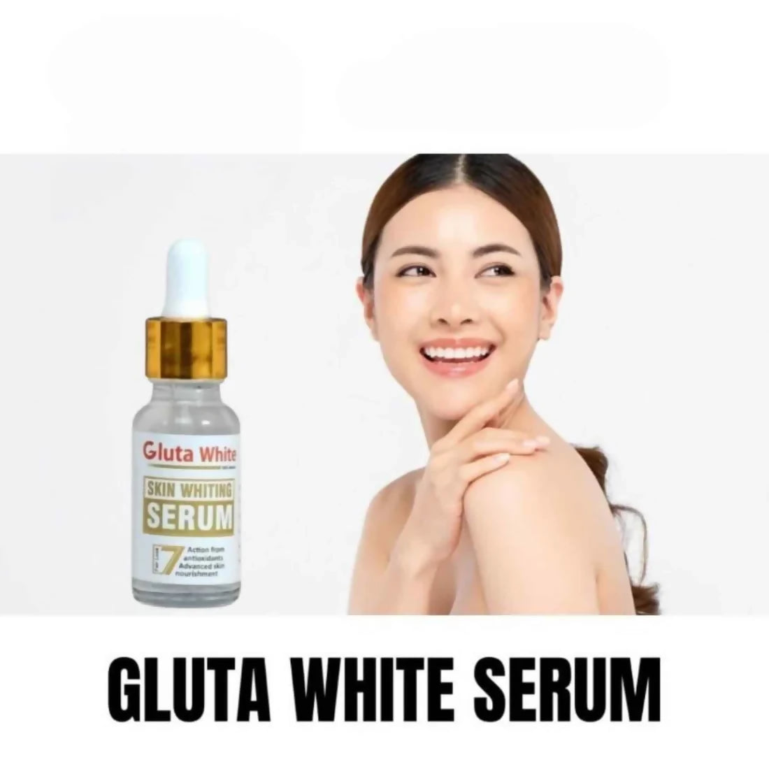 Gluta White Face Glowing Serum | Glutathione Brightening Hydrating 30ml Skincare