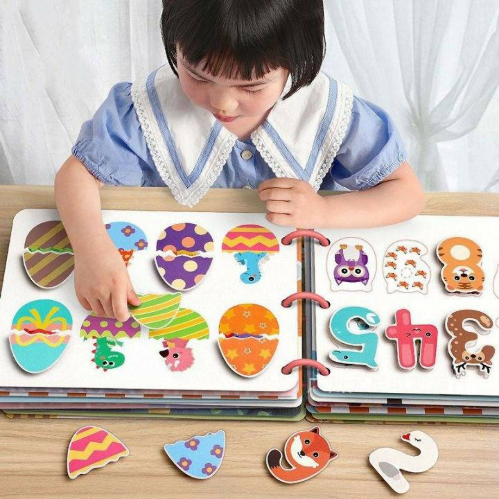 Montessori Quiet Busy Book for Toddlers – 12-Theme Educational Learning Activity Book