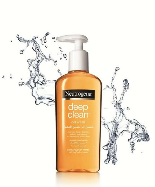 Neutrogena Deep Clean Gel Wash – Oil-Free Daily Facial Cleanser for Oily & Combination Skin (200ml)