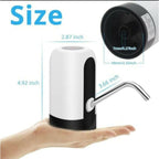 Automatic Rechargeable Water Pump Dispenser White Black ABS