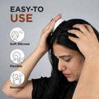 Scalp Shampoo Massager Brush with Soft Silicone Bristles | Hair & Scalp Scrubber | Random Color