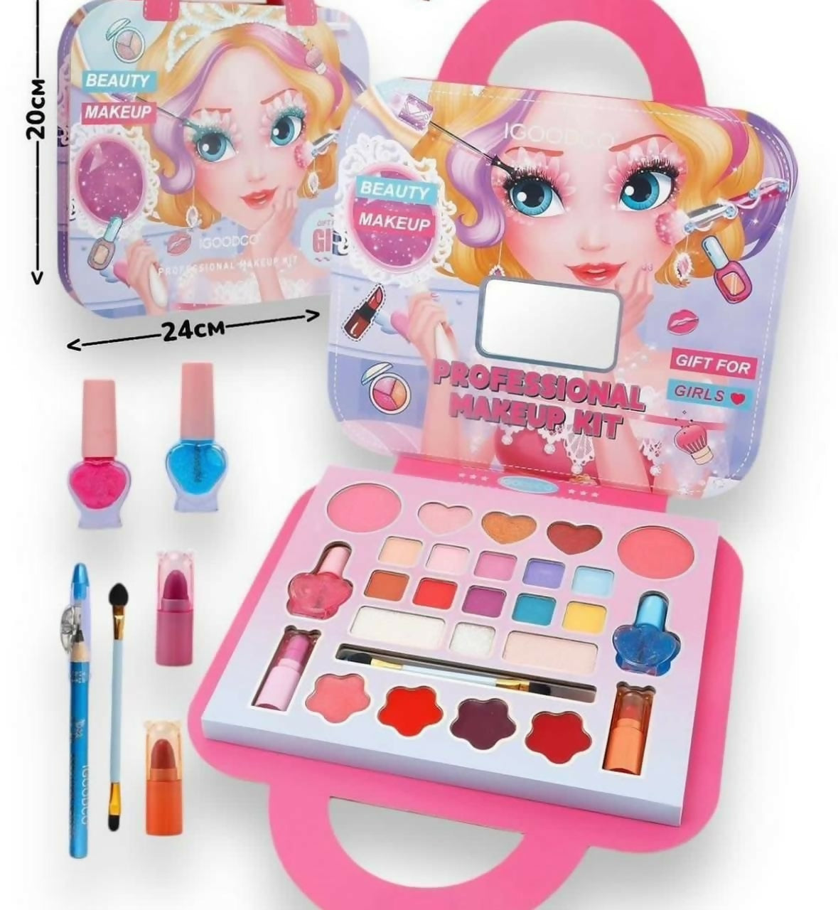 Kids Beauty Magic Makeup Set | Fashion & Beauty Cosmetic Kit for Girls | Safe & Fun Play Makeup