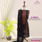Unstitched Suit, Elegant 3-Piece Lawn Embroidered Dress, for Women