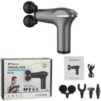 Fascial Tissue Massage Gun | Model BLD-329 | Rechargeable Massage Gun | LCD Display | 4 Massage Heads for Muscle Recovery & Pain Relief