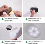 Motion Sensor Light for Home with USB Charging Wireless Self Adhesive LED Body