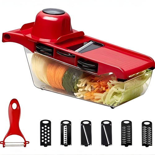Multi-Functional 10-in-1 Mandoline Vegetable Slicer – Complete Kitchen Cutter