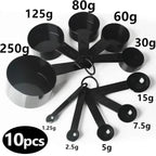 10pcs Kitchen Measuring Spoons Teaspoon Coffee Sugar Scoop Cake Baking Flour Measuring Cups Kitchen