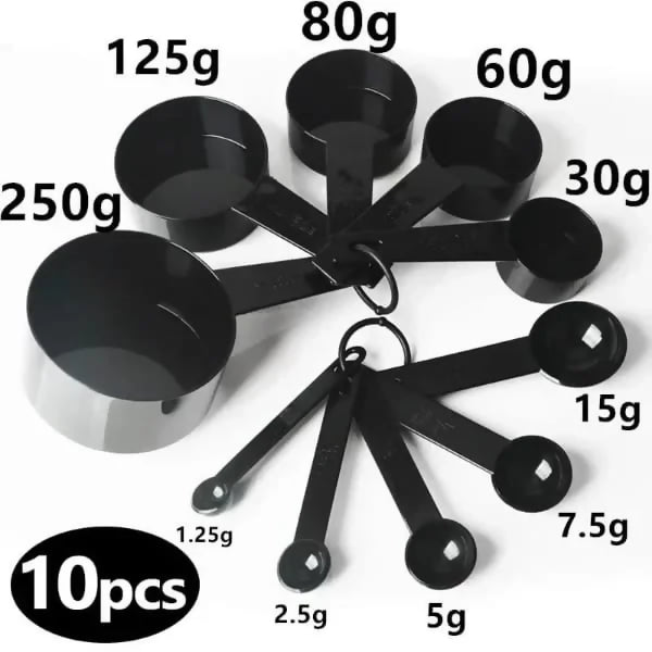 10pcs Kitchen Measuring Spoons Teaspoon Coffee Sugar Scoop Cake Baking Flour Measuring Cups Kitchen