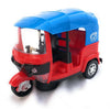 Musical Electric Tricycle Rickshaw Toy for Kids – Battery Operated with Front & Rear Lights, Music, Durable Plastic Build, (Multi-Color)