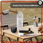 2 in 1 Daily Pill Box Organizer with Water Bottle 600ml