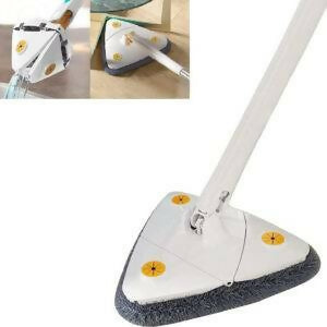 Royal’s Triangle Shaped Microfiber Mop –Self-Wringing Floor Dust Mop