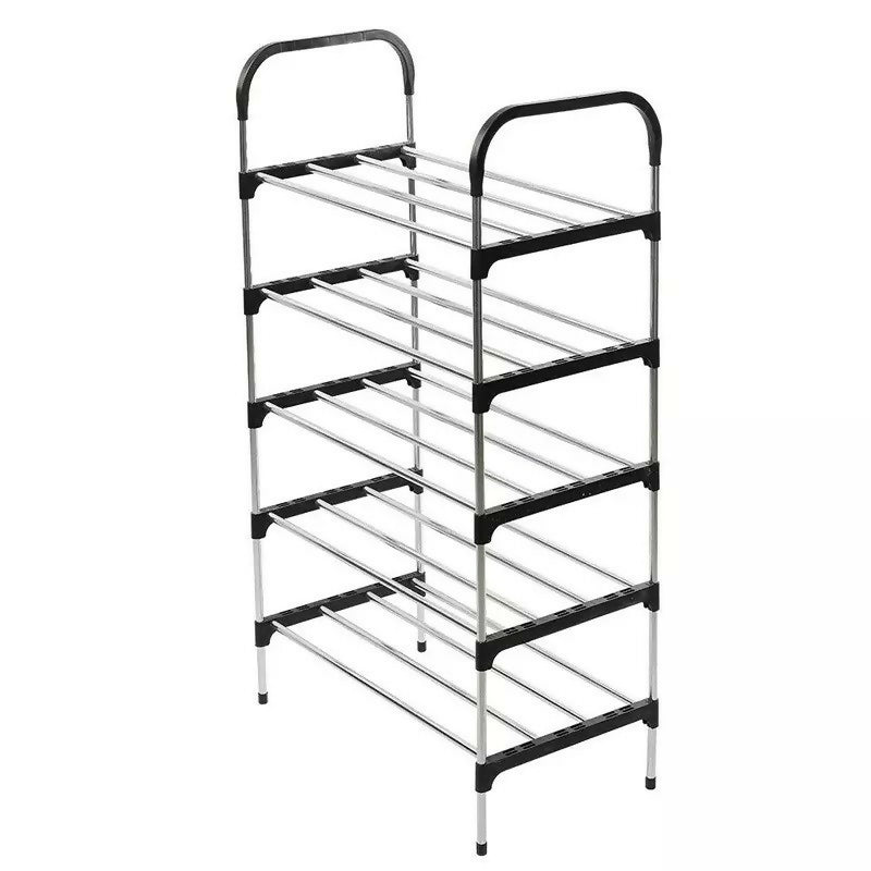 5 Layer Stainless Steel Layer Shoe Rack, for Home & Office Use