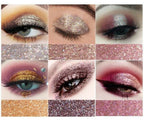 Miss Rose Multicolor High Pigmented Glitter Shimmer Eyeshadow Palette Set Professional Eye Makeup