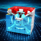 Magic Puzzle,a Speed Cube Colorful Brain Teaser Cube Toy