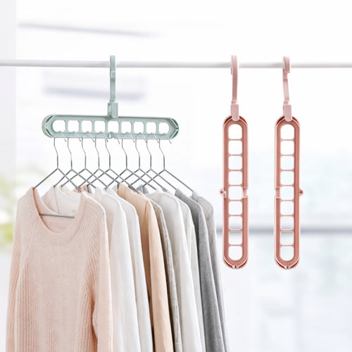 Magic Space Saving Hanger, 9 Hole Closet Organizer Hanger