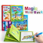 Magic Water Drawing Coloring Book Reusable Painting Book for Kids