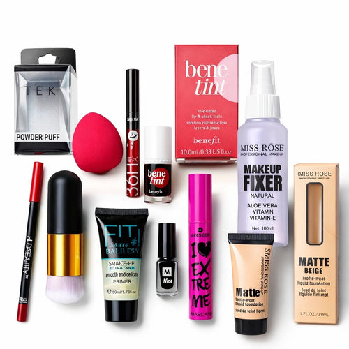 Makeup Kit Combo Set with Foundation Mascara Primer and Tools