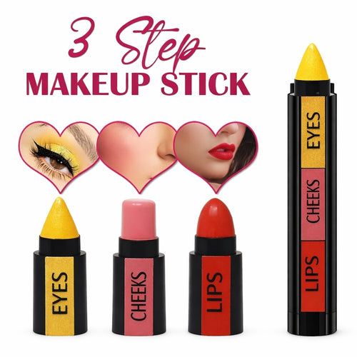 Makeup Stick, Long Lasting Matte Lipstick for Eyes Cheeks Lips