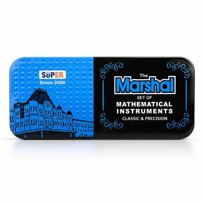 Marshal 9 Piece Geometry Box Mathematical Instruments Set for Students
