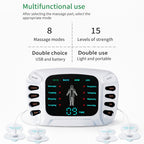 Massager Machine, Digital Therapy with Electrode Pads and Slippers