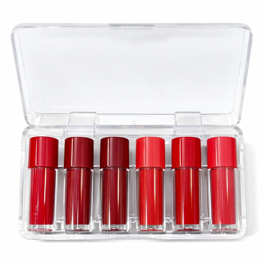 Matte Lip Gloss Set – High Pigment Smooth Finish Lip Colors - Pack of 6