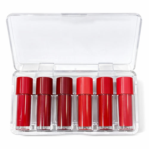 Matte Lip Gloss Set – High Pigment Smooth Finish Lip Colors - Pack of 6