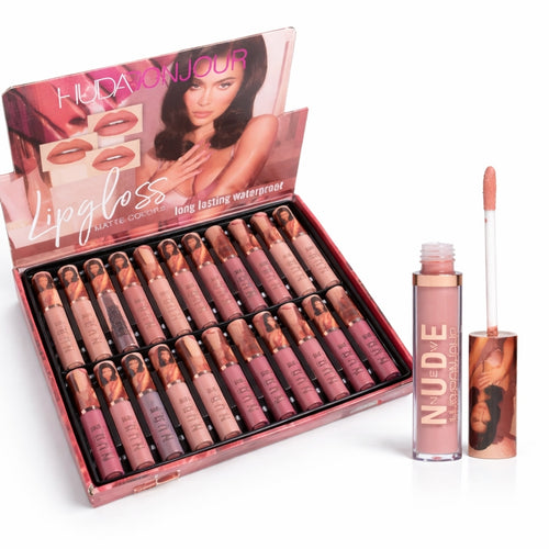 Matte Nude Lip Gloss Set Smooth Texture Lip Gloss Collection - Pack of 3