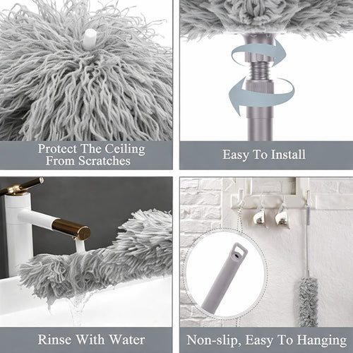 Microfiber Duster with Extension Pole Telescopic Cleaning Brush