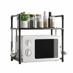 Microwave storage shelf