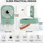 Mini Fan with Cool Mist USB Portable Air Cooler 3 Speed