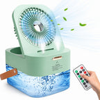 Mini Fan with Cool Mist USB Portable Air Cooler 3 Speed
