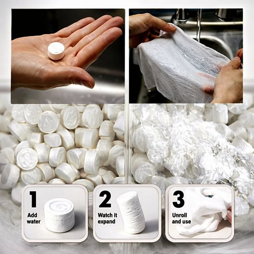 Mini Coin Tissue Paper Tablets Pocket Size Disposable