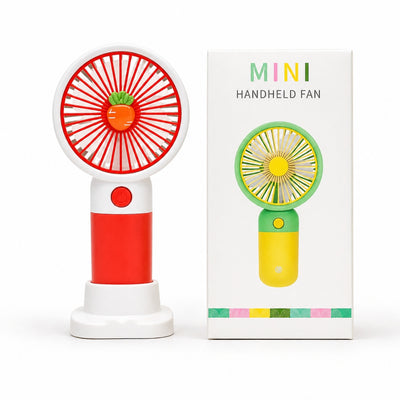Mini Fan, Rechargeable 2 in 1 Handheld and Desktop Cooling
