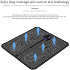 Smart EMS Bioelectric Foot Massager Mat - Portable Pulse Muscle Stimulator for Pain Relief, Circulation Boost & Acupoint Massage Therapy