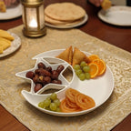 Moon star serving plate for desserts
