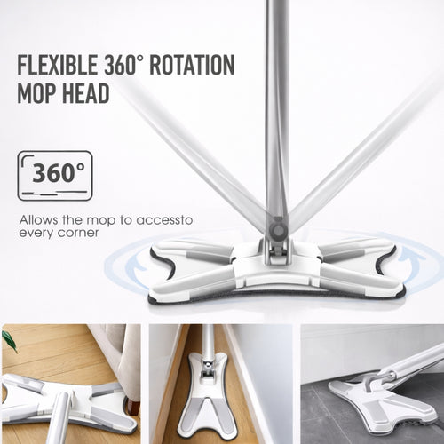 Mop, Manual Extrusion Hand-free Flat Squeeze, Household Cleaning Tool