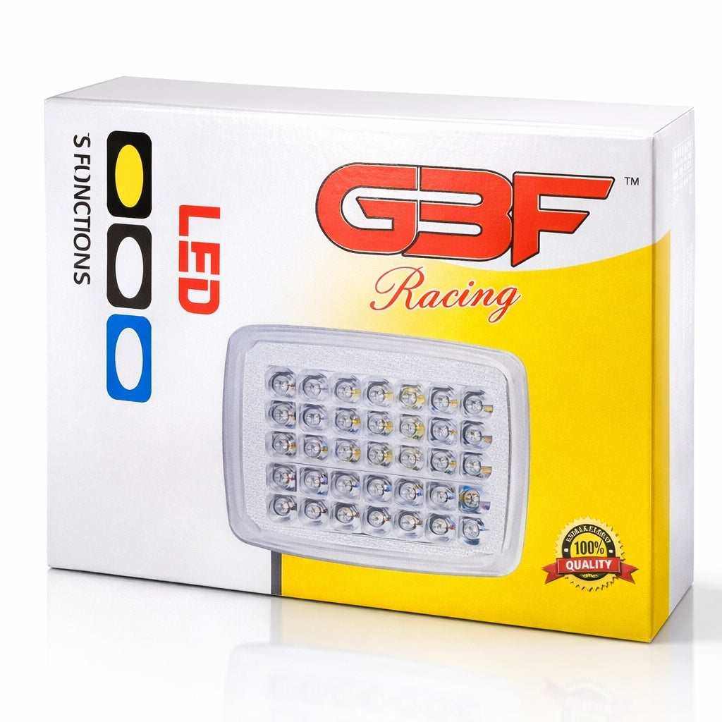 Motorcycle LED Headlight with White Yellow Fog and Parking Light