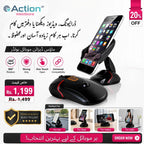 Mouse Shaped Mobile Hder Desk Holder One Touch Open