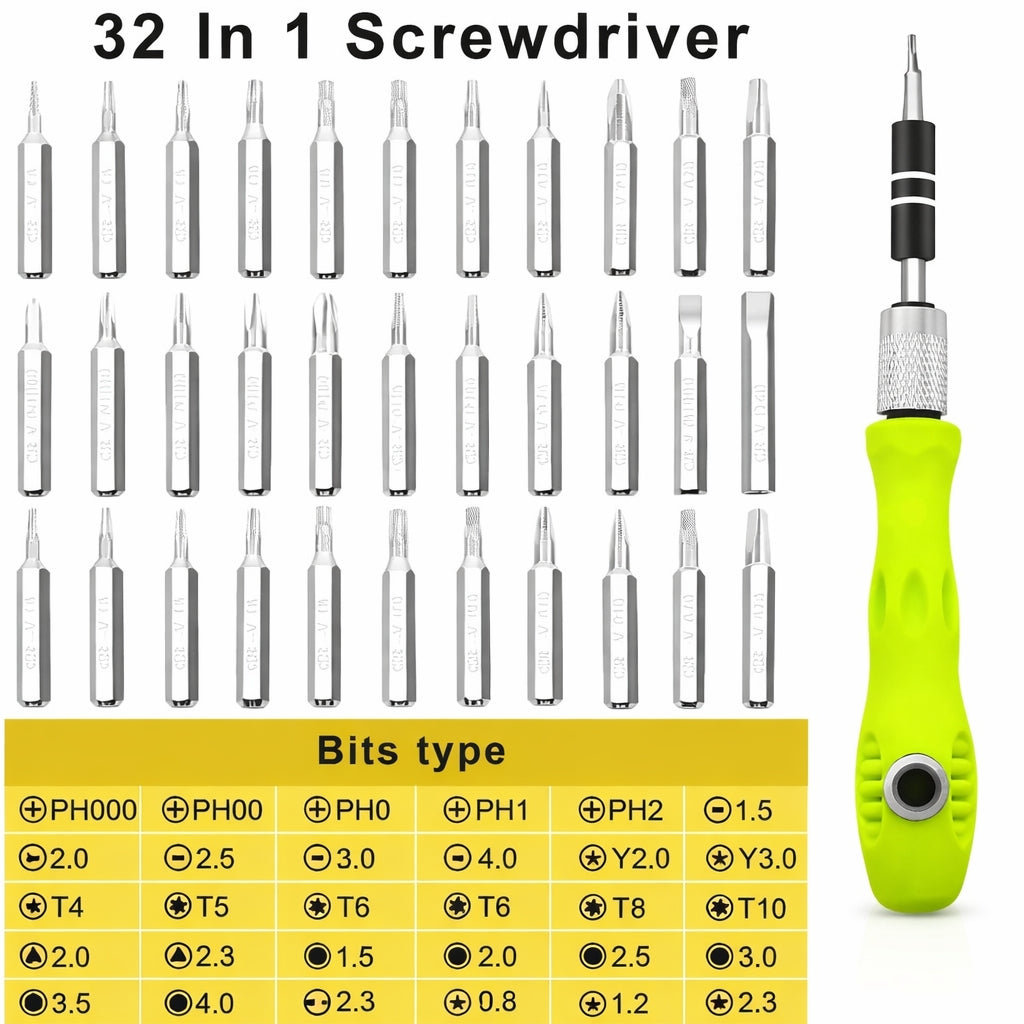 Multi Bit Precision Screwdriver Kit for Electronics Repair and DIY Use