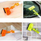 Window Cleaner Spray Brush and Squeegee, Multi-Function Glass Cleaning Tool