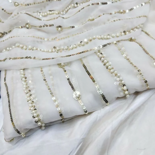 Chiffon Moti Collection, Embroidered Handwork Shirts & Dupattas