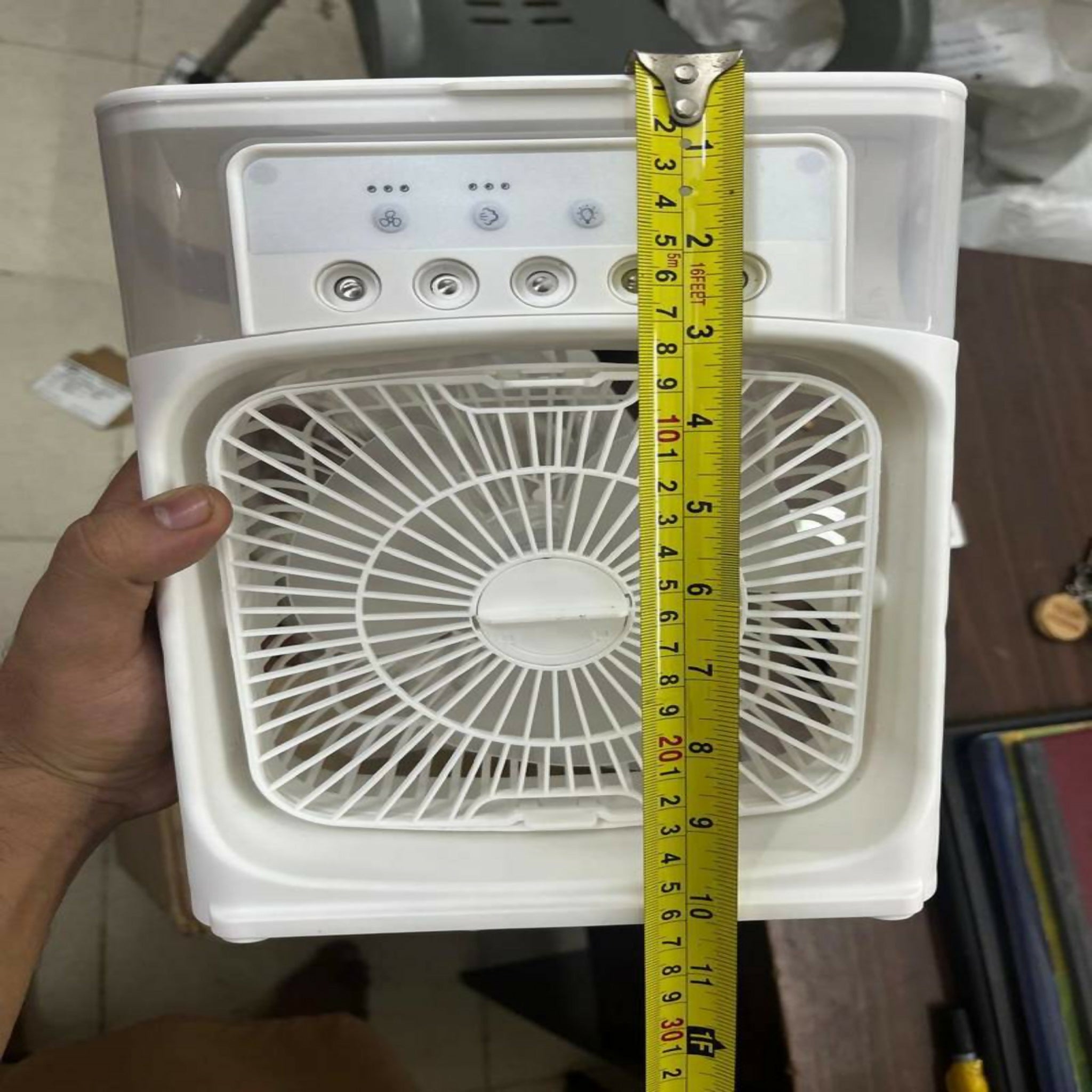 11-Inch Mist Fan with LED Light – USB Portable Cooling Fan & Humidifier
